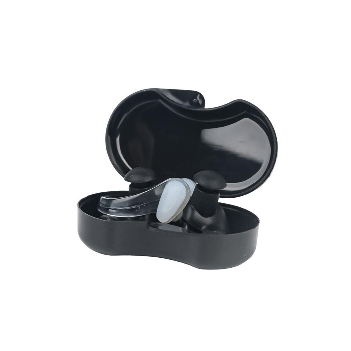 Silicone Ear Plugs for Swimming - 2 Pack Swimming Earplugs, Reusable Silicone Ear Plugs for Swimming, Showering, Surfing, Snorkeling Black Swimming - Tophatter Daily Deals