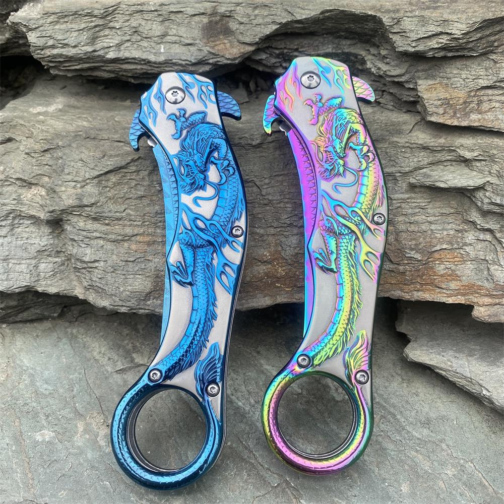 Eastern Dragon Folding Knife - Tophatter Daily Deals