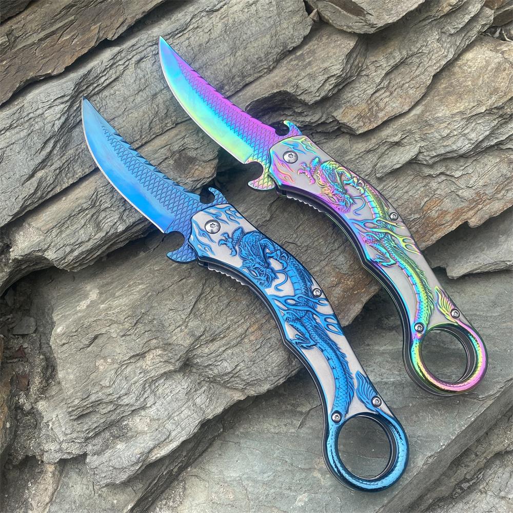 Eastern Dragon Folding Knife - Tophatter Daily Deals