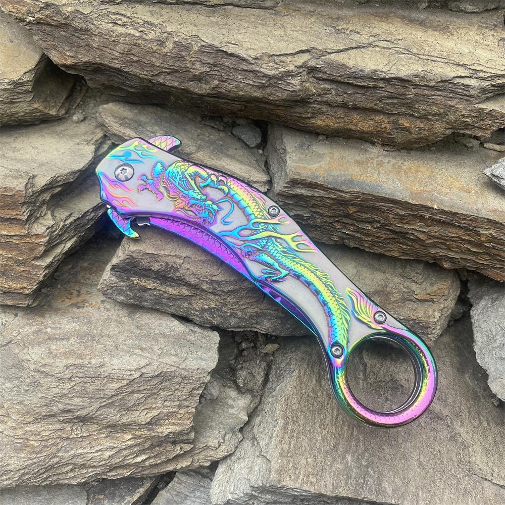 Eastern Dragon Folding Knife - Tophatter Daily Deals