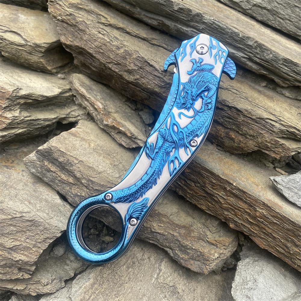 Eastern Dragon Folding Knife - Tophatter Daily Deals