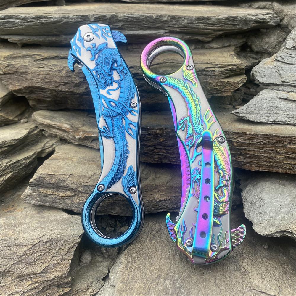 Eastern Dragon Folding Knife - Tophatter Daily Deals