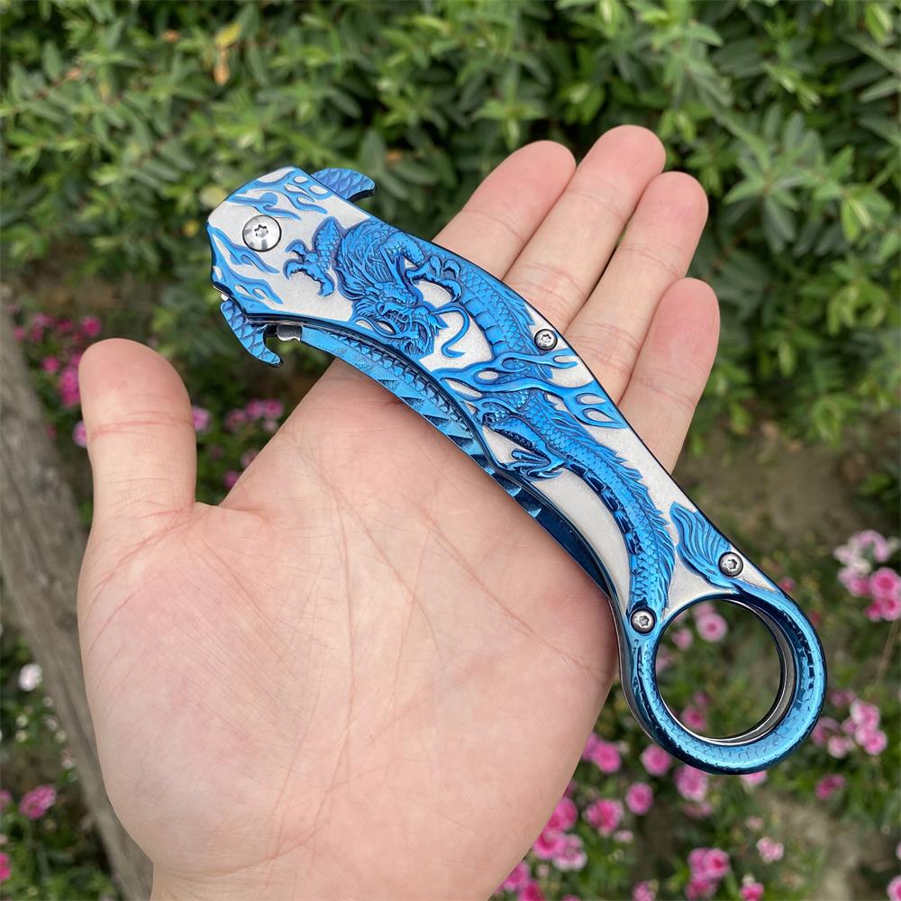 Eastern Dragon Folding Knife - Tophatter Daily Deals