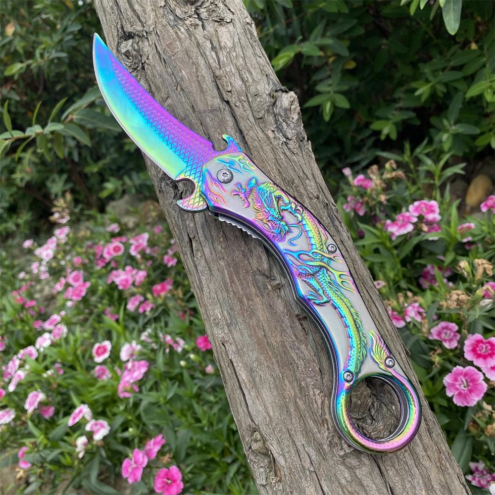 Eastern Dragon Folding Knife - Tophatter Daily Deals