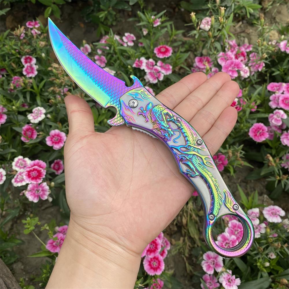 Eastern Dragon Folding Knife - Tophatter Daily Deals