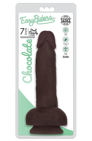 Easy Riders 7 Inch Slim Bioskin Dong With Balls Chocolate > Dildos > Slim Dildos - Tophatter Daily Deals