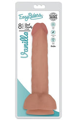 Easy Riders 8 Inch Slim Bioskin Dong With Balls in Vanilla > Dildos > Slim Dildos - Tophatter Daily Deals