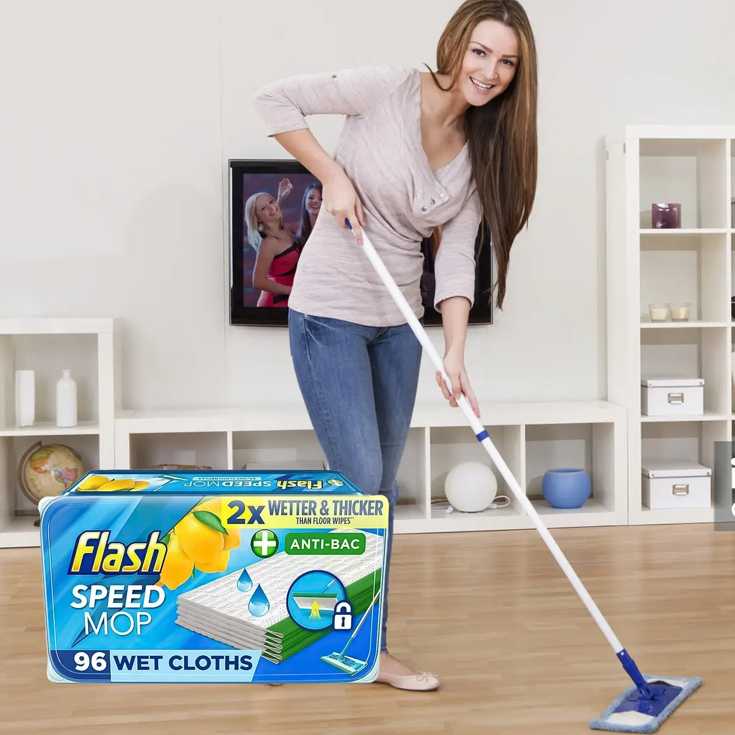 Wet Mopping Cloths – Super Absorbent & Reusable Cleaning Pads for All Floor Types Accessories - Tophatter Daily Deals