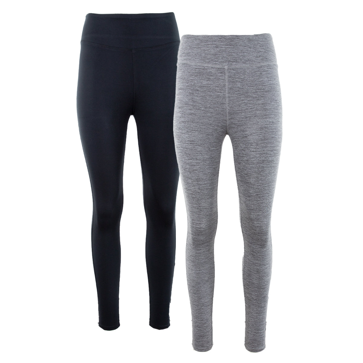 Eddie Bauer Women's 2 Pack Ultra Soft Leggings Heather Grey Black Leggings & Tights - Tophatter Daily Deals