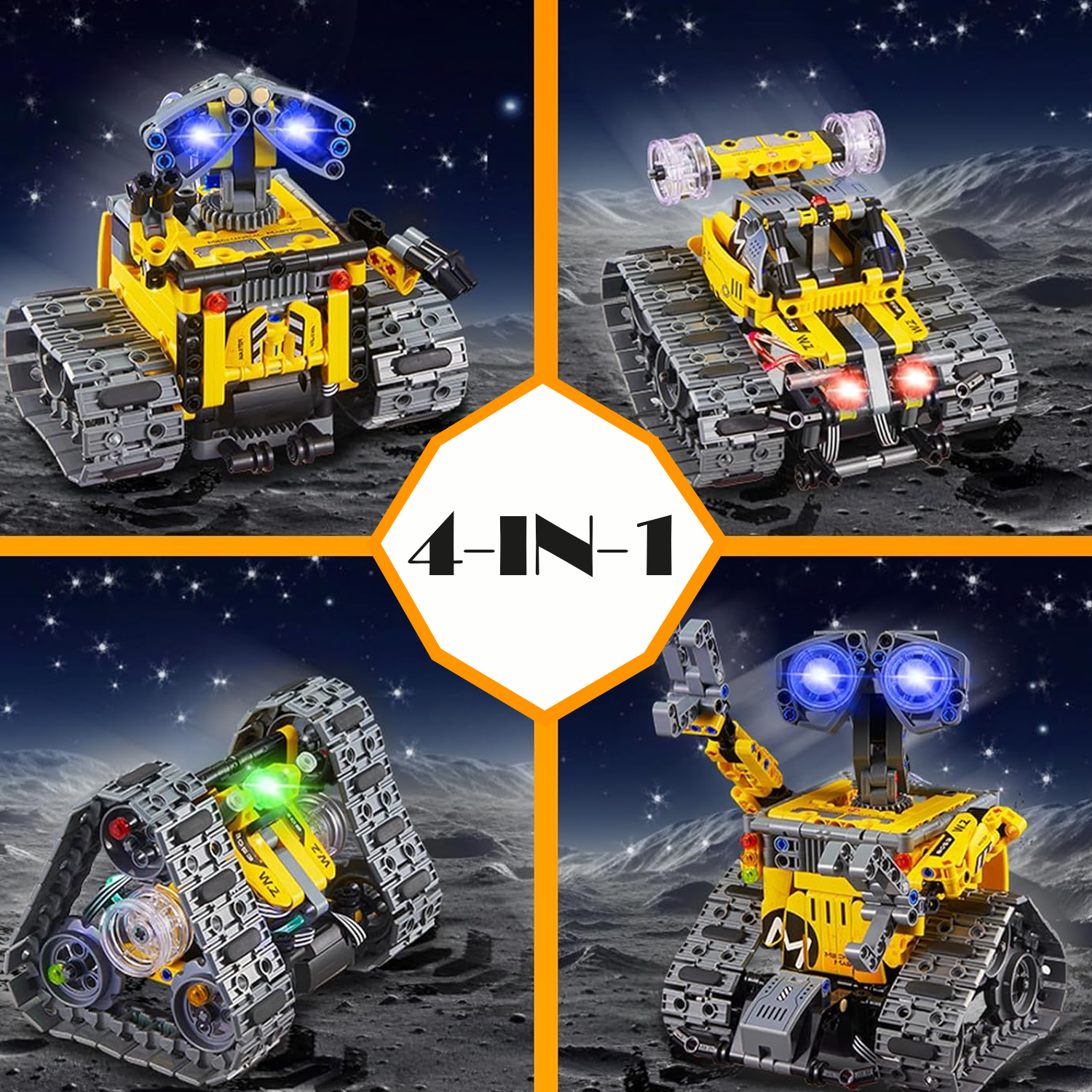 Technic Robot Building Kit – 4 In 1 Technic Robot Building Kit for Kids Boys Aged 6-12 Remote & App Technic Robot Building Kit - Tophatter Daily Deals