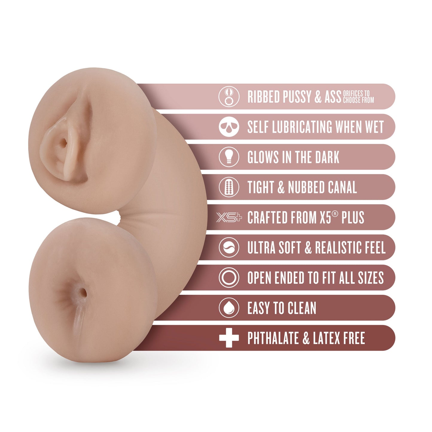 Enlust Tasha Glow in the Dark – Glow in the Dark Masturbator > Sex Toys For Men > Masturbators > Manual - Tophatter Daily Deals