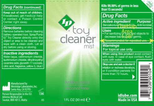 ID Toy Cleaner Mist – Alcohol-Free Toy Cleaner Spray 1 Oz > Essentials > Toy Cleaners - Tophatter Daily Deals