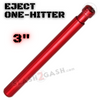Metal Cigarette Shape One Hitter w/ Eject Dug Out - 3" Smoking Pipe Red Smoking Accessories - Tophatter Daily Deals