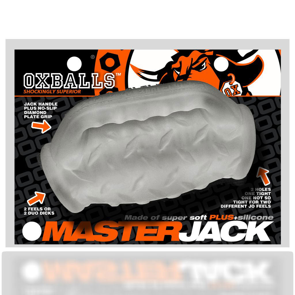 Masterjack Double Penetration Clear Ice - Double Ended Stroker > Sex Toys For Men > Masturbators > Manual - Tophatter Daily Deals