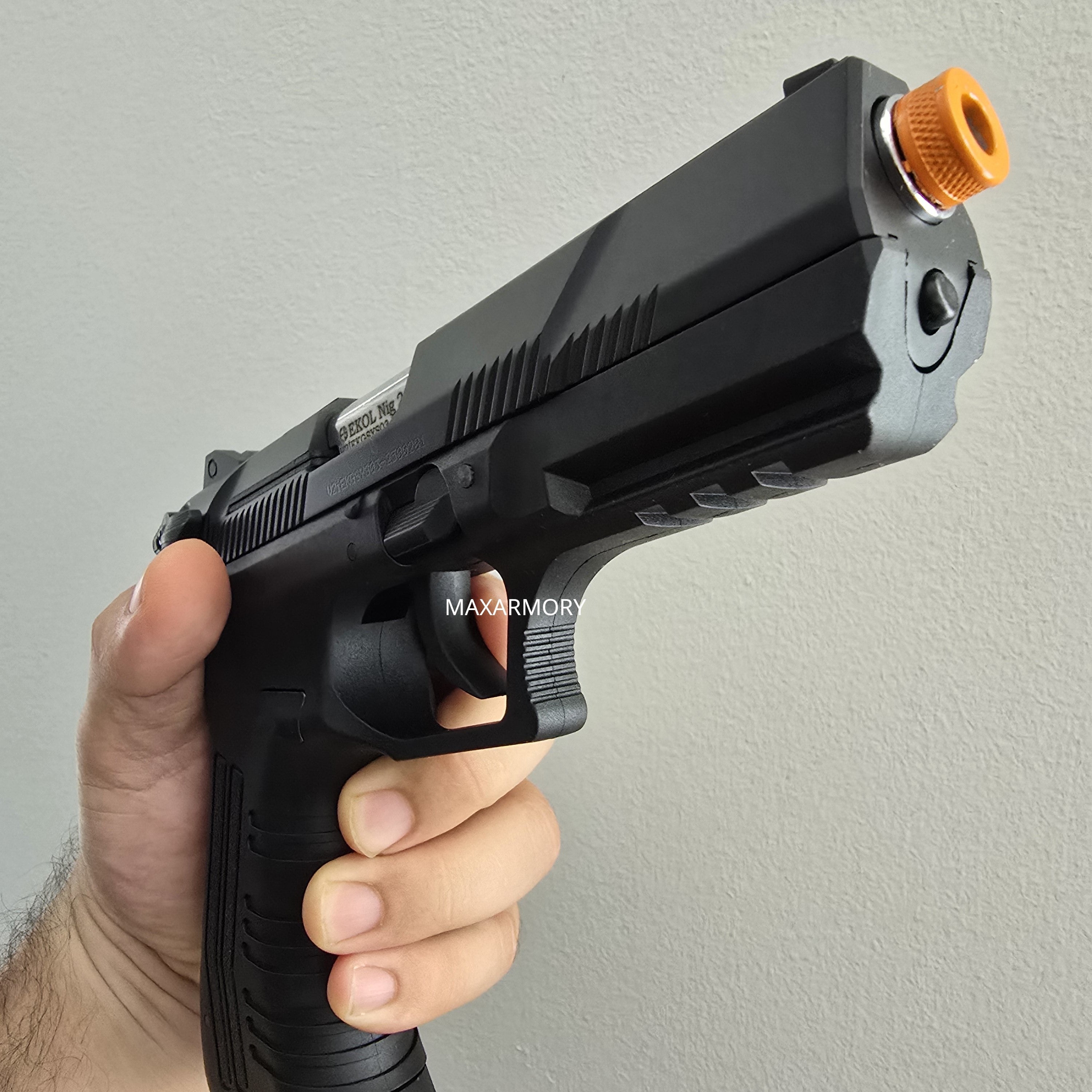 NEW RELEASE! EKOL NIG 211 Black - Front Firing 9mm Blank Gun - Tophatter's Weapons'N'Deals Blank Firing Replica Guns - Tophatter Daily Deals