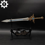 3D Printed 1: 6 Scale El'Druin Sword Of Justice Sword & Stand - Tophatter Daily Deals