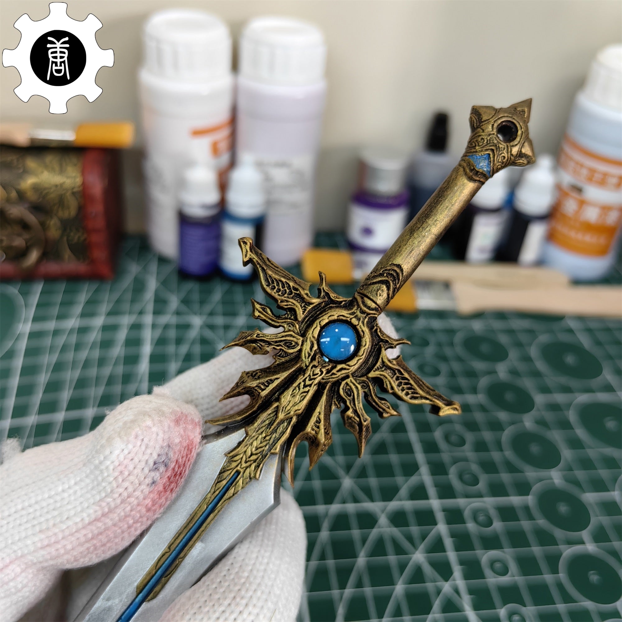 3D Printed 1: 6 Scale El'Druin Sword Of Justice - Tophatter Daily Deals