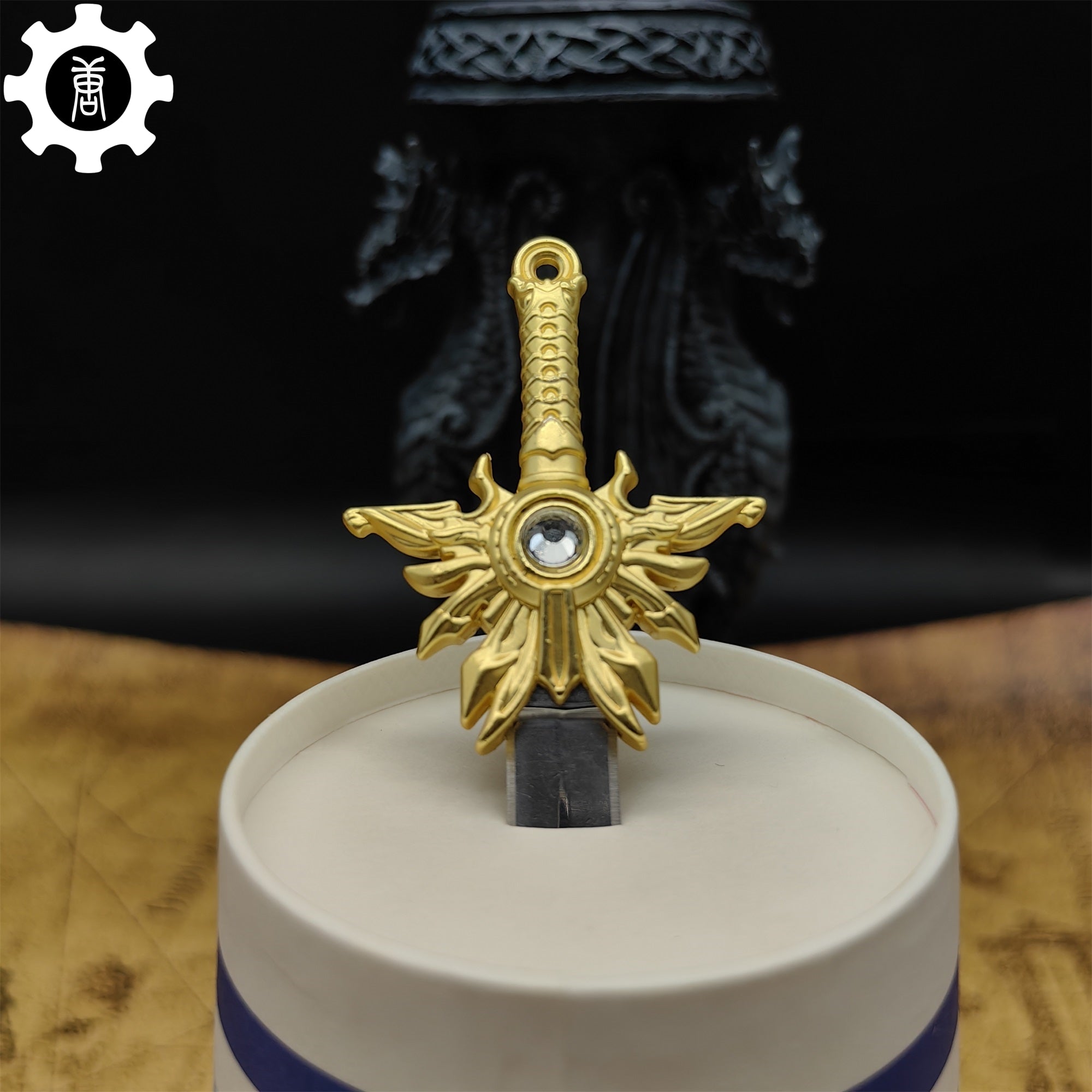 El'druin Tyrael Sword Mini Metal Replica EDC Knife - Tophatter Daily Deals