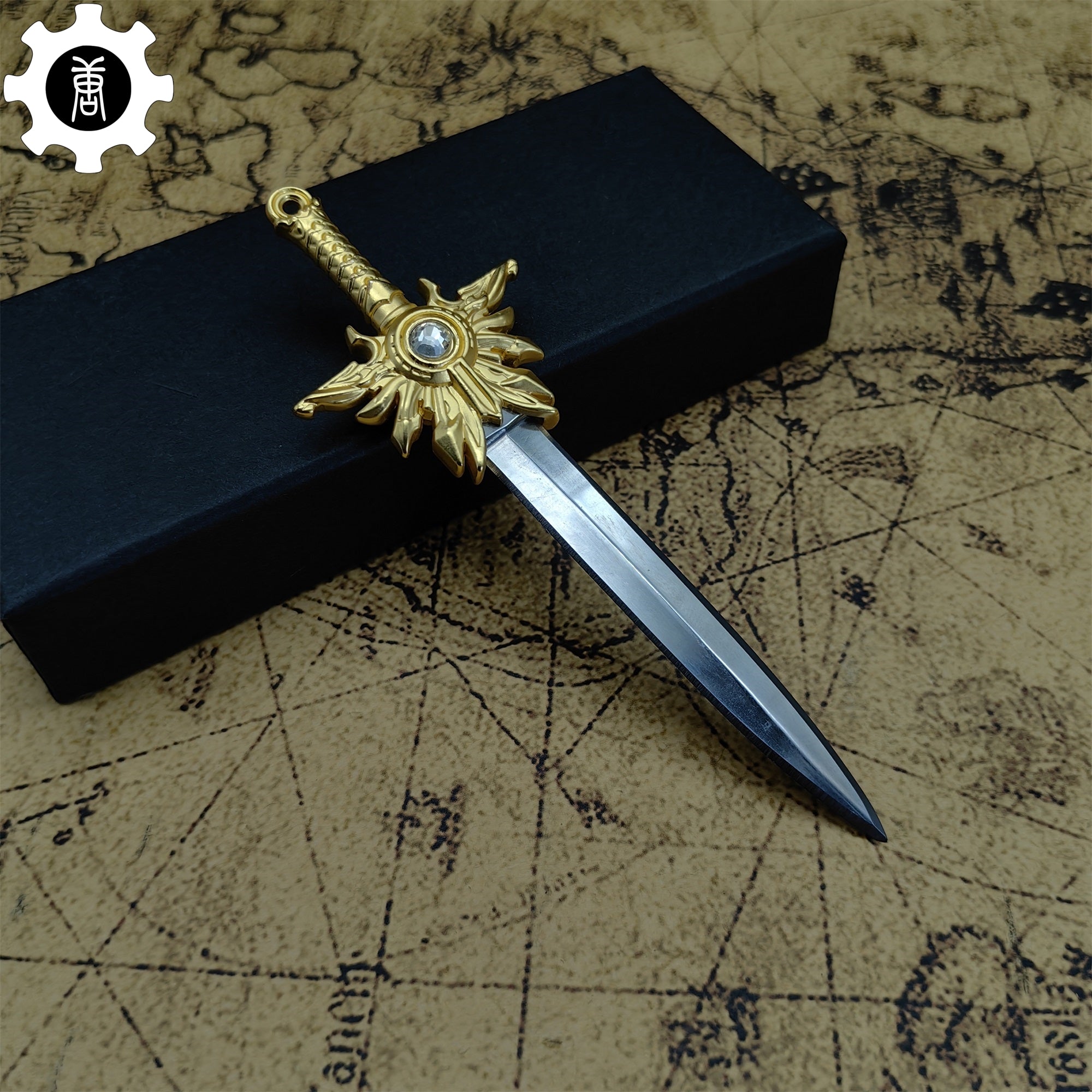 El'druin Tyrael Sword Mini Metal Replica EDC Knife - Tophatter Daily Deals