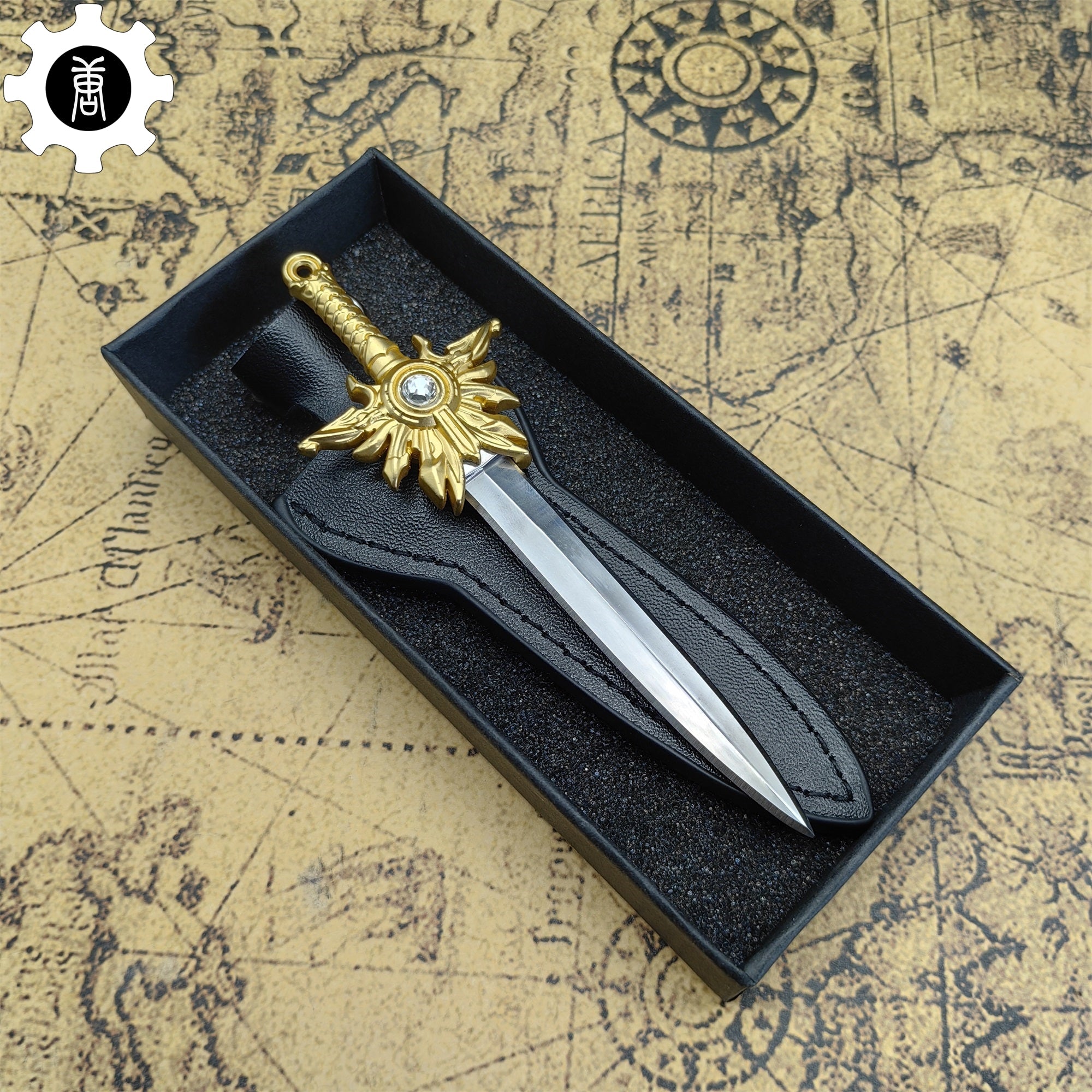 El'druin Tyrael Sword Mini Metal Replica EDC Knife - Tophatter Daily Deals