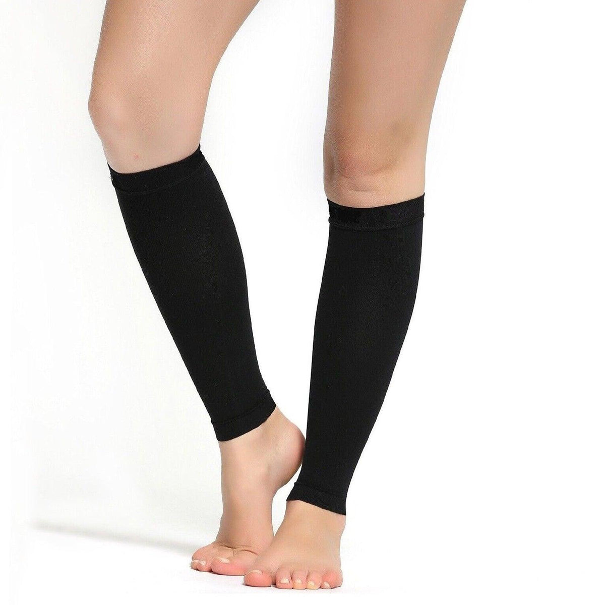 Calf Compression Sleeve UK - Elastic Calf Support Compression Sleeves Running Leg S Exercise & Fitness - Tophatter Daily Deals