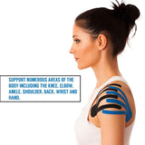Muscle Kinesiology Tape - Physio Knee Support Recovery Muscle Sports Tape 5m Roll of Elastic Muscle Support Tape for Exercise, Sports & Injury Recovery Health Care - Tophatter Daily Deals