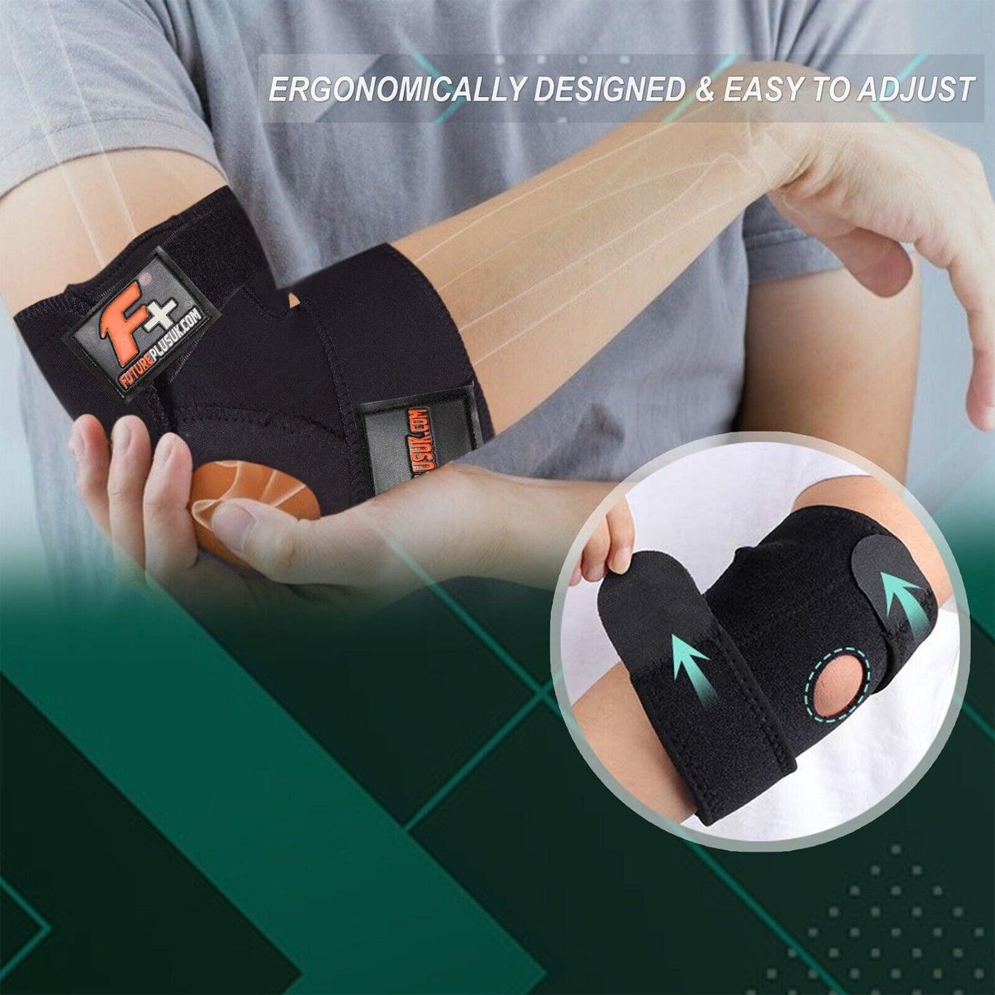 Best Elbow Support for Arthritis UK - Neoprene Adjustable Elbow Support Brace Exercise & Fitness - Tophatter Daily Deals