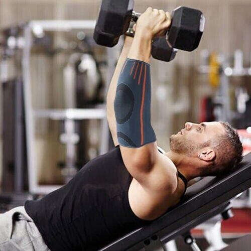 Tennis Elbow Compression Sleeve - Elbow Brace Support Compression Sleeve Exercise & Fitness - Tophatter Daily Deals