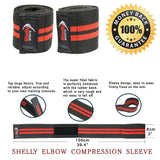 Weight Lifting Elbow Straps - 1 Pair Elbow Wraps Heavy Duty Sleeves Weight Lifting Elbow Wrap Exercise & Fitness - Tophatter Daily Deals