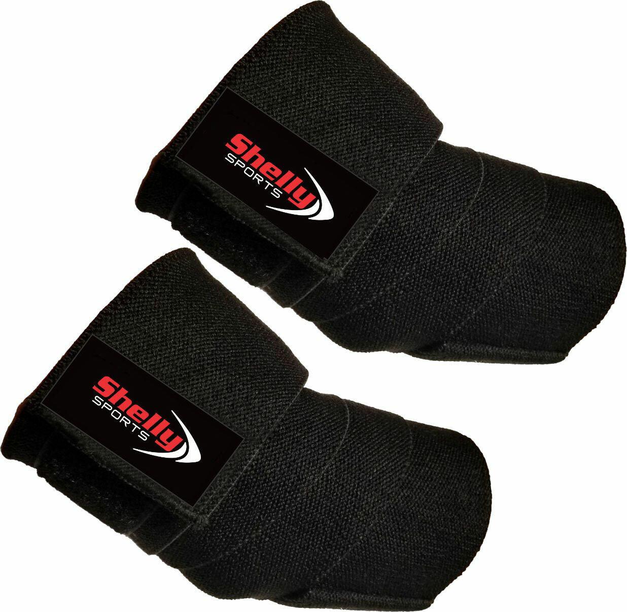 Weight Lifting Elbow Straps - 1 Pair Elbow Wraps Heavy Duty Sleeves Weight Lifting Elbow Wrap Black Exercise & Fitness - Tophatter Daily Deals