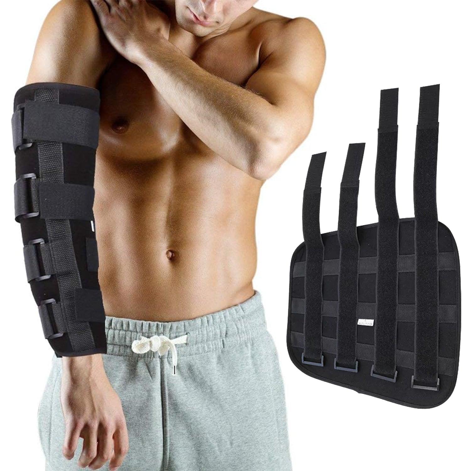 Elbow Joint Brace - Adjustable Arm Elbow Shoulder Support Splint Strap Relief Pain Correct Upper Limb Health Care - Tophatter Daily Deals