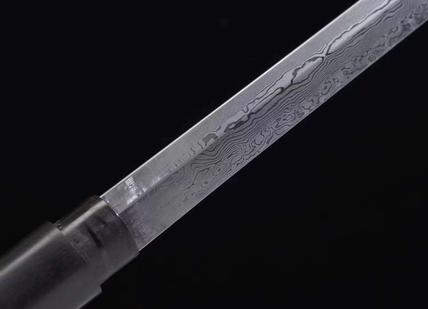 (Elder) Stainless Damascus Steel Dual-Handed Cane Knife - Tophatter Daily Deals
