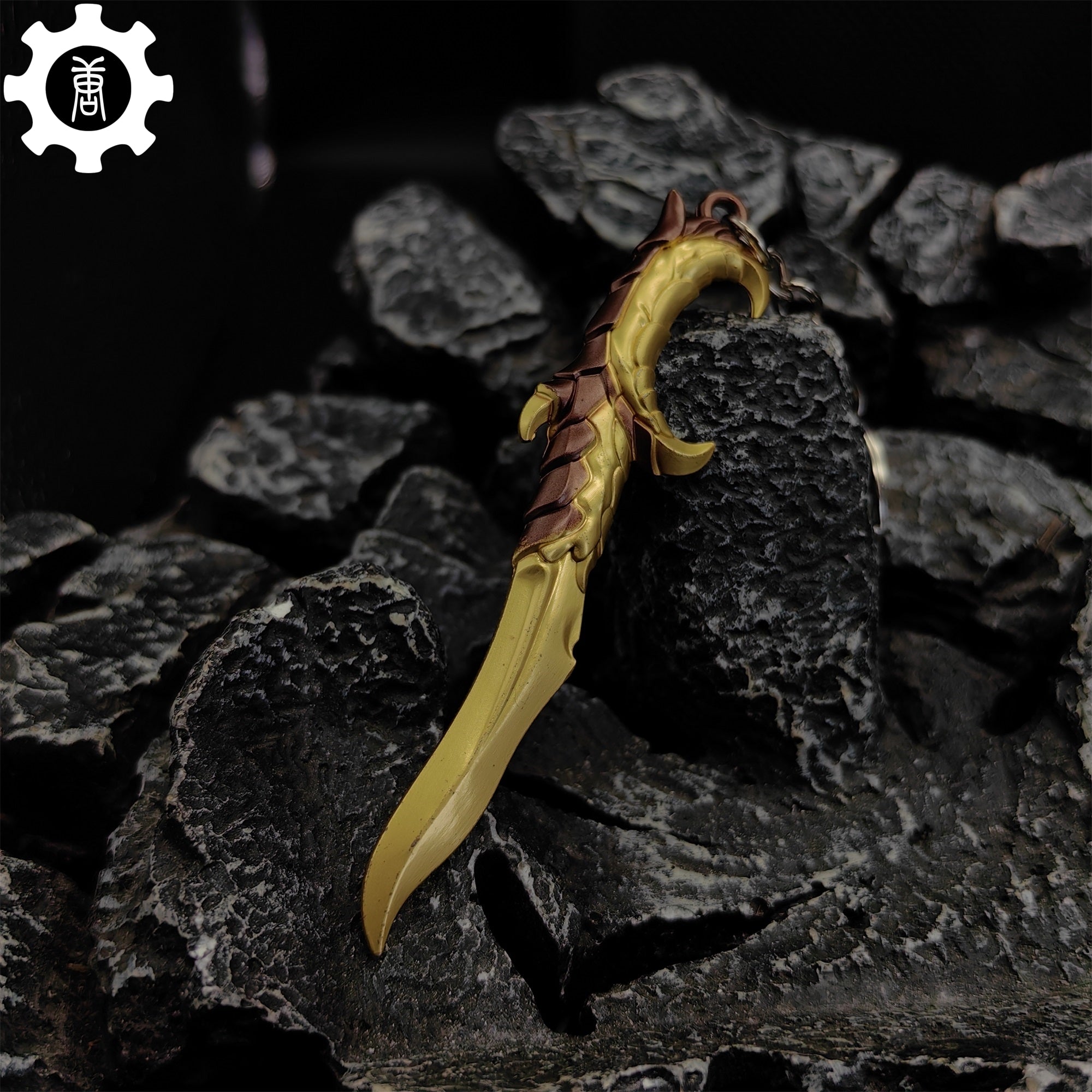 Golden Elderflame Dagger Metal Keychain - Tophatter Daily Deals