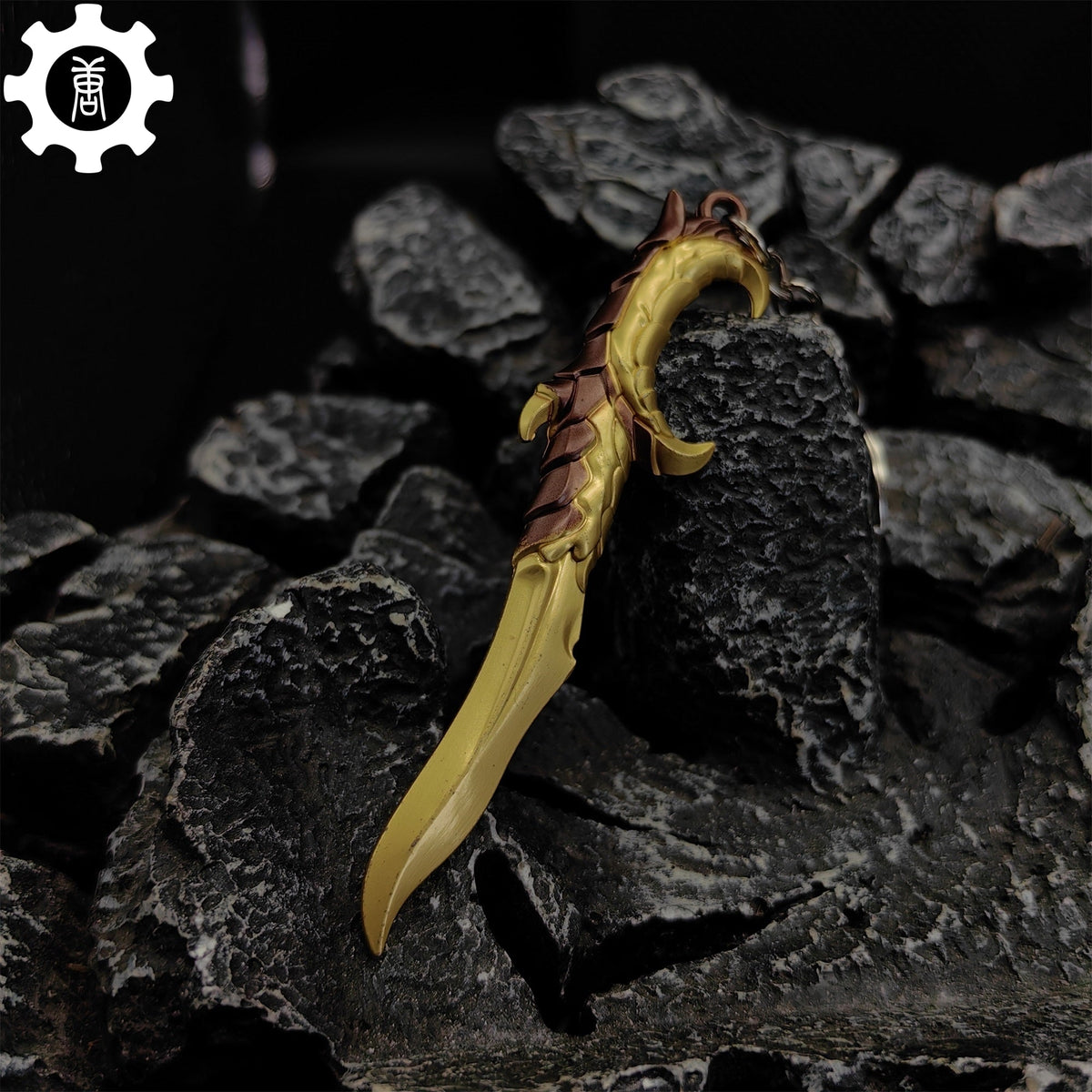 Golden Elderflame Dagger Metal Keychain - Tophatter Daily Deals
