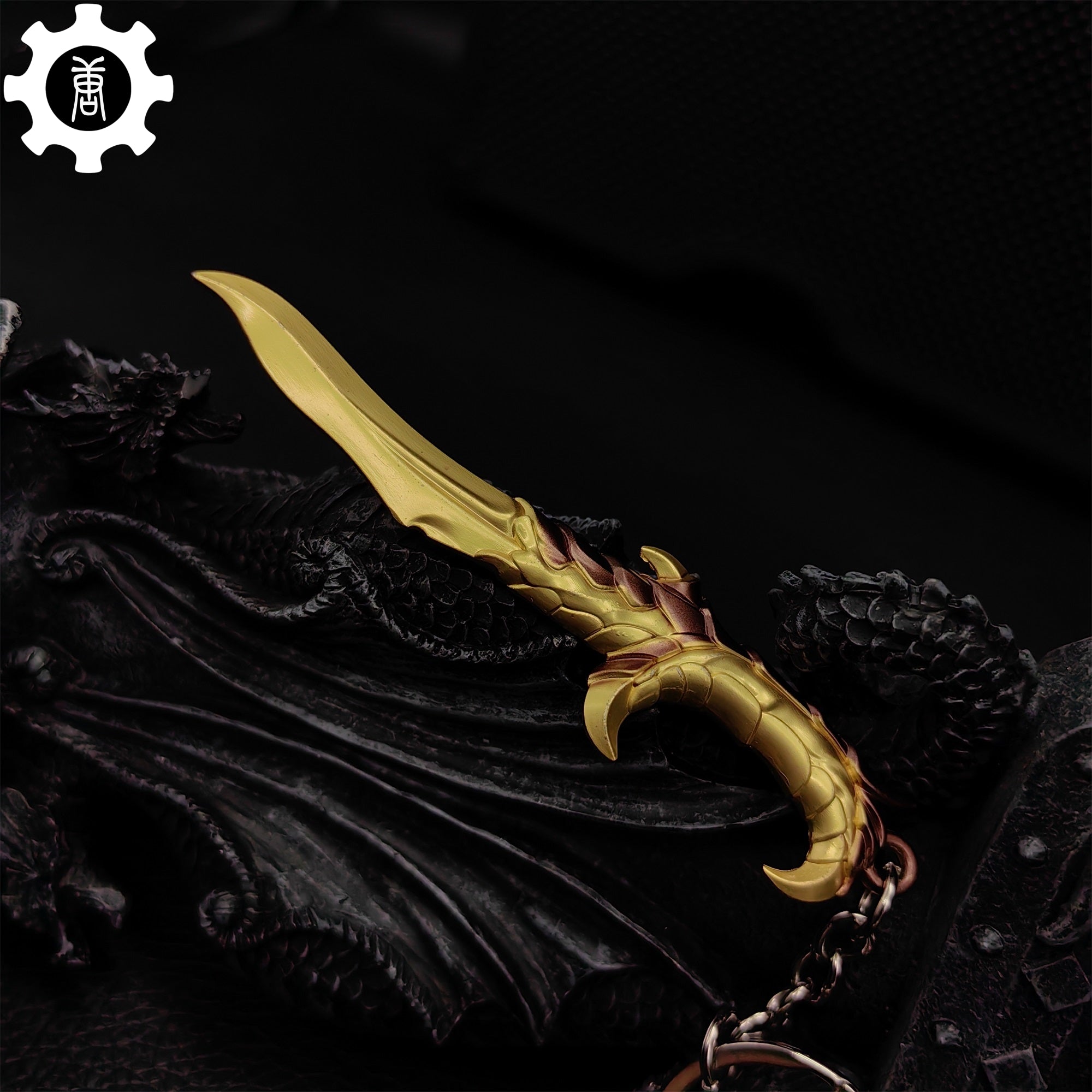 Golden Elderflame Dagger Metal Keychain - Tophatter Daily Deals