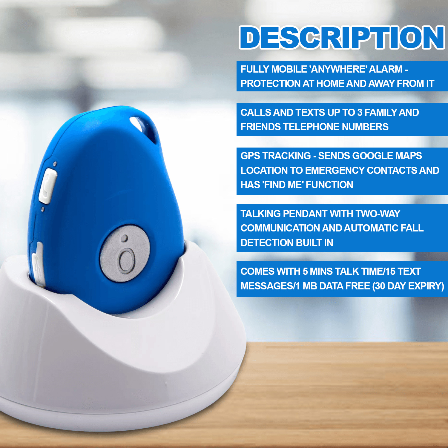 Fall Detection Devices- Anywhere Elderly Alarm ,Fall Detect 100% Mobile Talking Pendant Devices - Tophatter Daily Deals