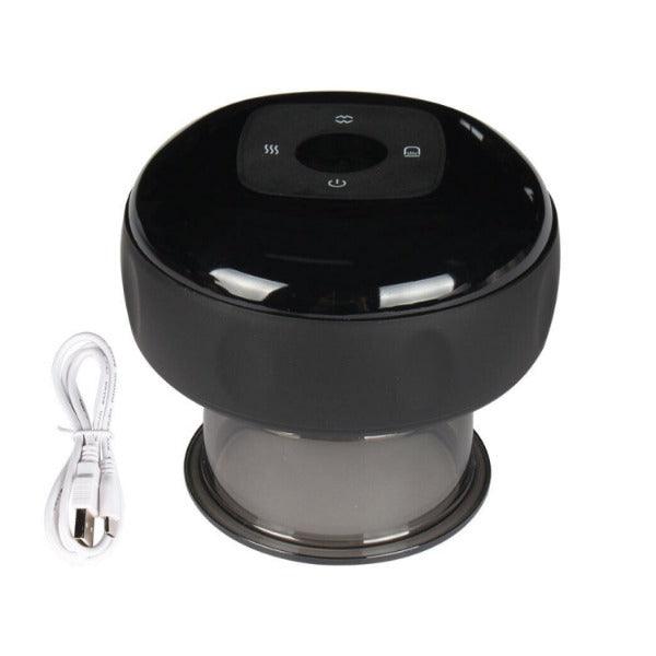 Electric Cupping Machine - Smart Cupping Device Therapy Scraping Tools for Muscle Pain Relief Black Personal Care - Tophatter Daily Deals