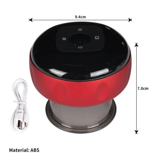 Electric Cupping Machine - Smart Cupping Device Therapy Scraping Tools for Muscle Pain Relief Red Personal Care - Tophatter Daily Deals