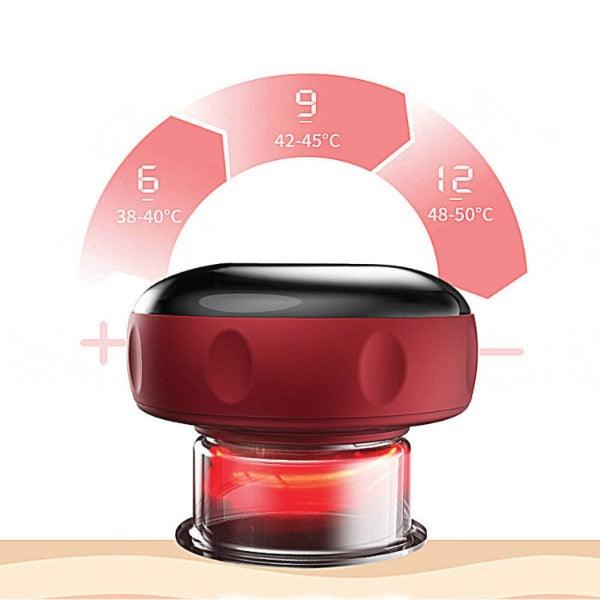 Electric Cupping Machine - Smart Cupping Device Therapy Scraping Tools for Muscle Pain Relief Personal Care - Tophatter Daily Deals