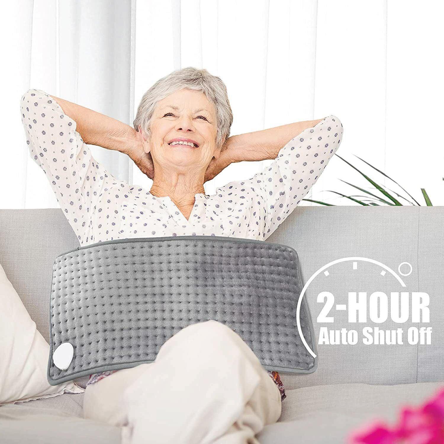 Heating Pad for Neck Pain - Volenx Heat Pad 22 x 16 Inch, Electric Heating Pad for Neck and Shoulders, 6 Adjustable Heat Settings and 4 Timer Setting Personal Care - Tophatter Daily Deals