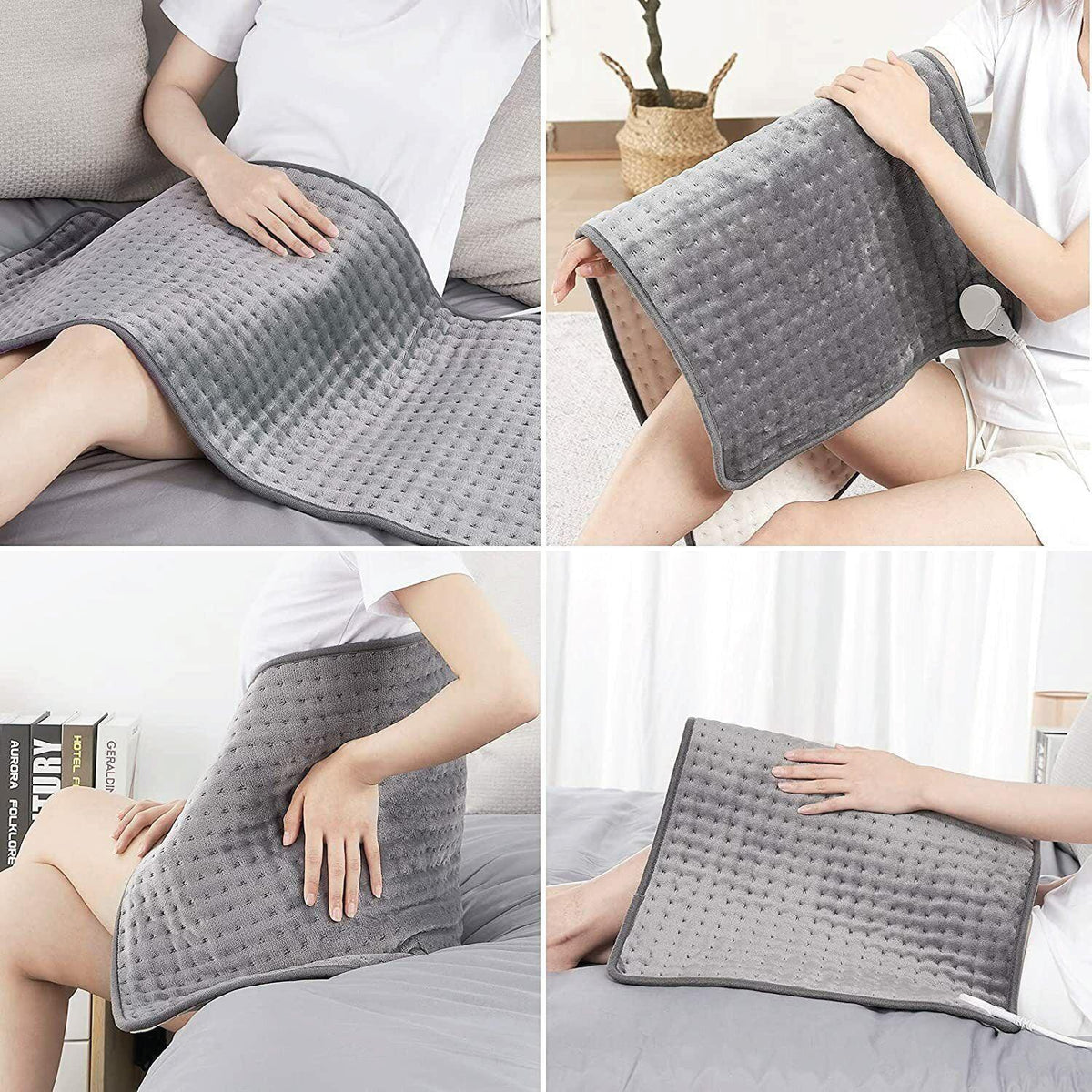 Heating Pad for Neck Pain - Volenx Heat Pad 22 x 16 Inch, Electric Heating Pad for Neck and Shoulders, 6 Adjustable Heat Settings and 4 Timer Setting Personal Care - Tophatter Daily Deals
