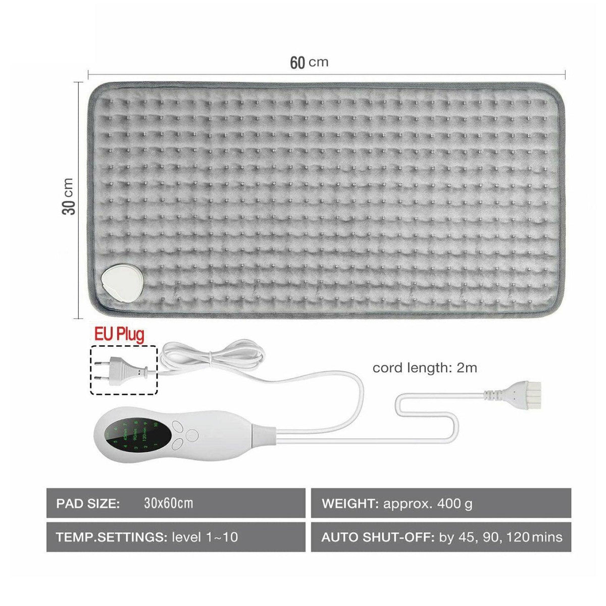 Heating Pad for Neck Pain - Volenx Heat Pad 22 x 16 Inch, Electric Heating Pad for Neck and Shoulders, 6 Adjustable Heat Settings and 4 Timer Setting Personal Care - Tophatter Daily Deals