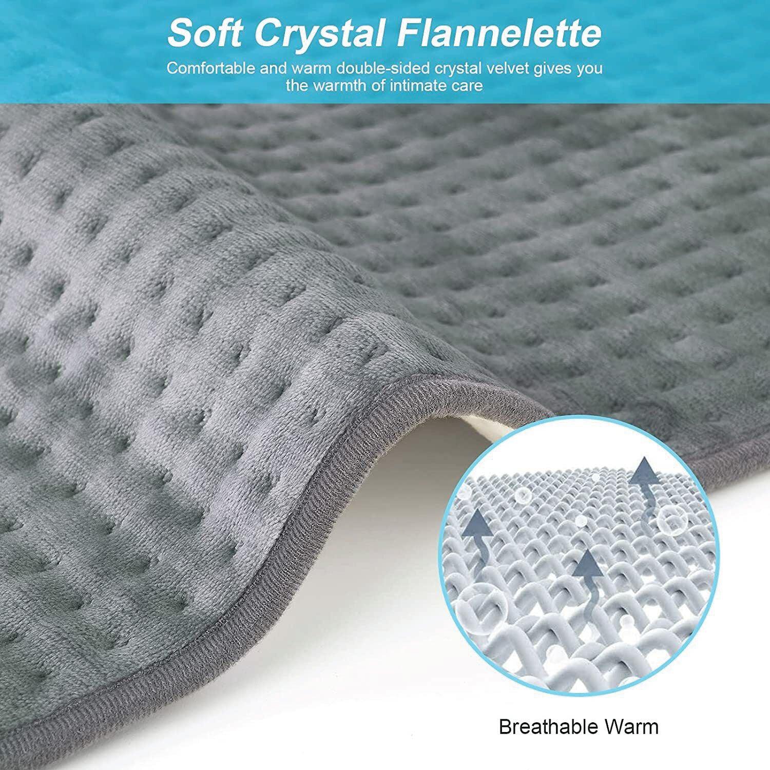 Heating Pad for Neck Pain - Volenx Heat Pad 22 x 16 Inch, Electric Heating Pad for Neck and Shoulders, 6 Adjustable Heat Settings and 4 Timer Setting Personal Care - Tophatter Daily Deals