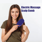 Electric Scalp Massage for Hair Growth - Queenwill Head Massager Shampoo Brush for Deep Hair Cleaning and Head Blood Circulation, Battery Powered & Waterproof Personal Care - Tophatter Daily Deals
