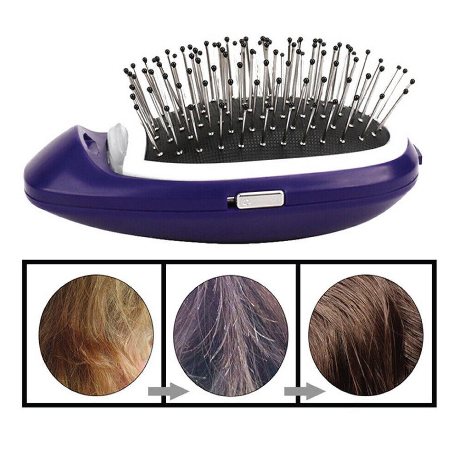Electric Scalp Massage for Hair Growth - Queenwill Head Massager Shampoo Brush for Deep Hair Cleaning and Head Blood Circulation, Battery Powered & Waterproof Personal Care - Tophatter Daily Deals