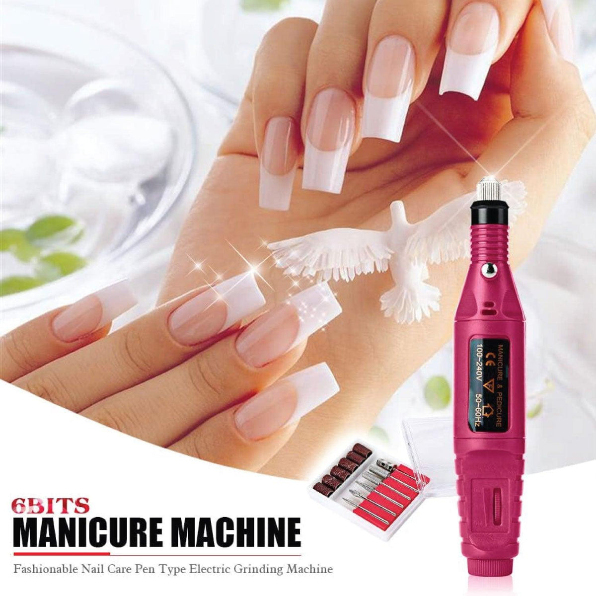 Electric Nail Files - Electric Nail Drill with 11 Drill Bits and Sanding Bands, 20000 RPM Adjustable Speed, Portable Nail Drills for Acrylic Nails Health & Beauty - Tophatter Daily Deals