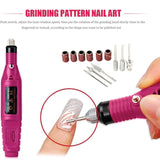 Electric Nail Files - Electric Nail Drill with 11 Drill Bits and Sanding Bands, 20000 RPM Adjustable Speed, Portable Nail Drills for Acrylic Nails Health & Beauty - Tophatter Daily Deals
