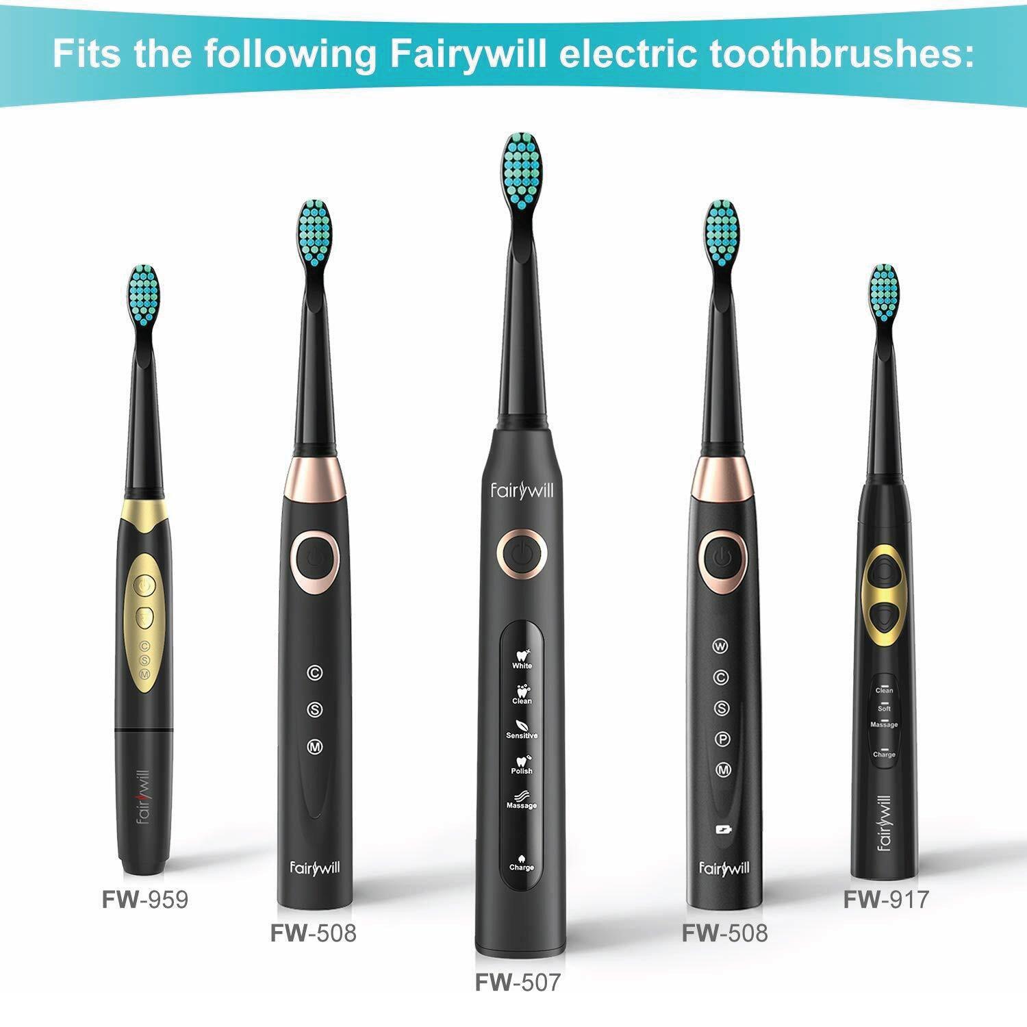 Rechargeable Power Toothbrush - 4/12X Brush Heads Electric Toothbrush Power Toothbrush ADA Accepted Personal Care - Tophatter Daily Deals