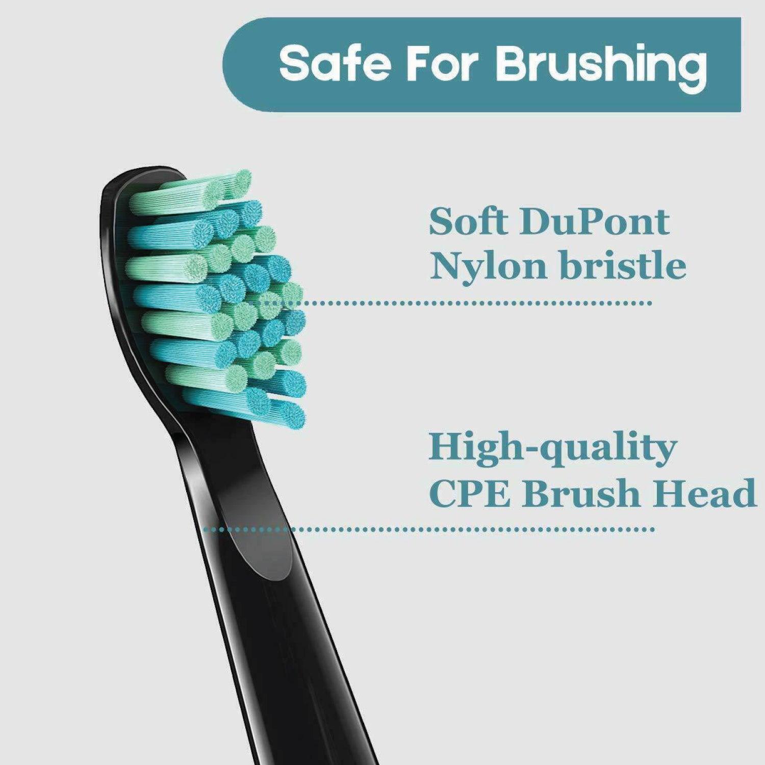 Rechargeable Power Toothbrush - 4/12X Brush Heads Electric Toothbrush Power Toothbrush ADA Accepted Personal Care - Tophatter Daily Deals