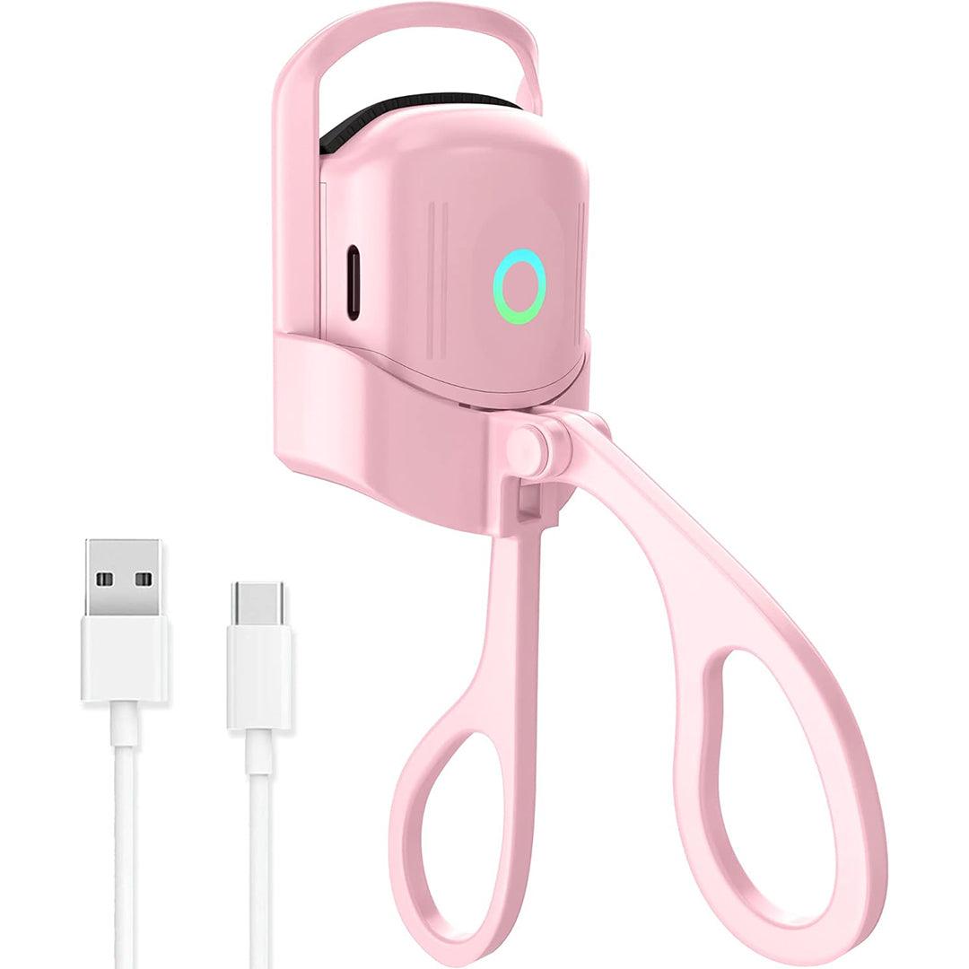 Electric Eyelash Curler - Electric Heated Lasting USB Charging Cable Makeup Tools Pink Health & Beauty - Tophatter Daily Deals
